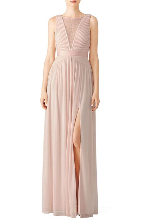 Rent Blush Illusion Gown By Adrianna Papell For 35 55 Only At Rent