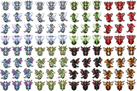 Cute Fat Lil Dragons Sprite Rpg Tileset Free Curated Assets For Your