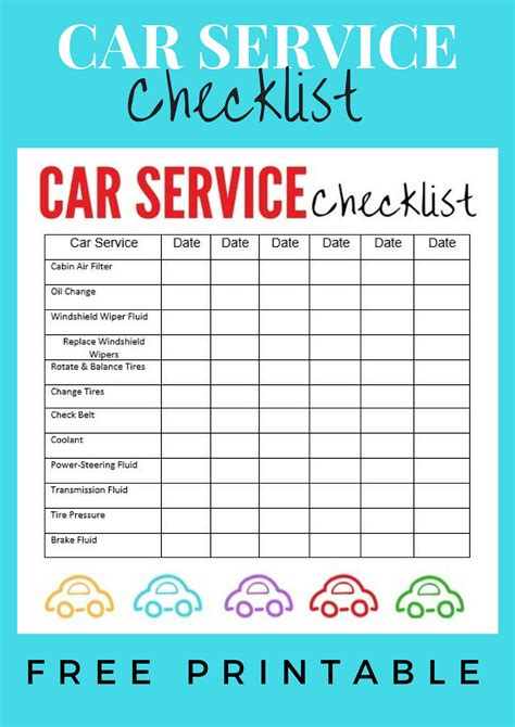 Car Service Checklist Mom Explores Southwest Florida