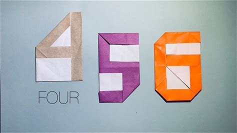 【おりがみ】four 4 【origami Number】 Youtube