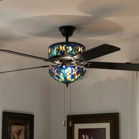 Outdoor ceiling fans should keep your outdoor space cool and breezy. Tiffany style ceiling fan 52 inches | Tiffany ceiling fan ...