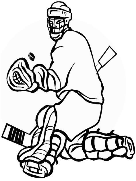 Free Hockey Coloring Pages Coloring Home