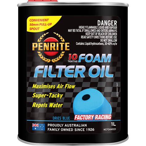 Penrite Foam Filter Oil 1 Litre Supercheap Auto