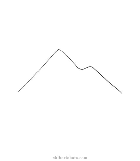 How To Draw Mountains Easy Step By Step Tutorial