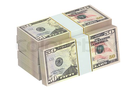 Packs Of Dollars Stock Image Colourbox