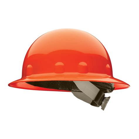 Fibre Metal E1sw Full Brim Hard Hat Swingstrap Suspension Orange
