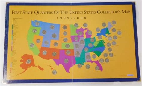 1999 2008 Completely Filled First State Quarters Of The United States