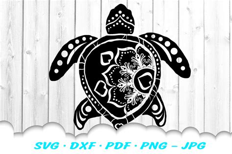 Mandala Sea Turtle Svg 226 File For DIY T Shirt Mug Decoration And