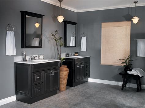 Do you suppose dark bathroom cabinets with dark floors looks great? pictures of bathrooms with black cabinets | ... Bathroom ...