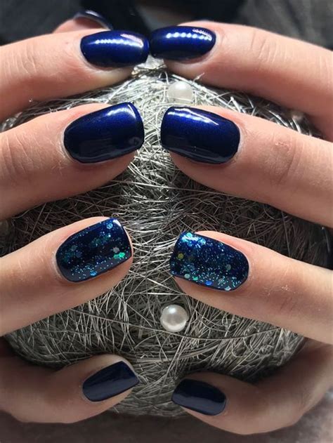 40 Trendy 2019 Dark Blue Nail Art Designs Blue Nails Dark Blue Nails