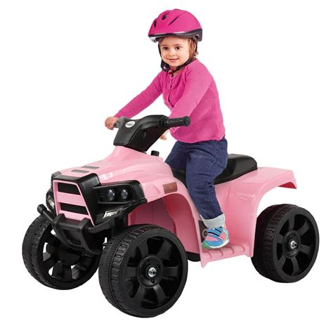 Tobbi Electric Kids Ride On Atv Quad Car 4 Wheel Ride On Toy Vehicles W