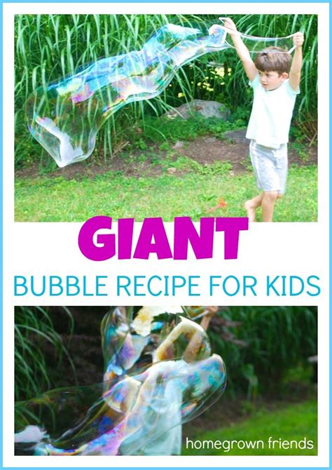 Bubble purp by chubby bubble vapes 60ml. Giant Bubble Recipe for Kids - Homegrown Friends