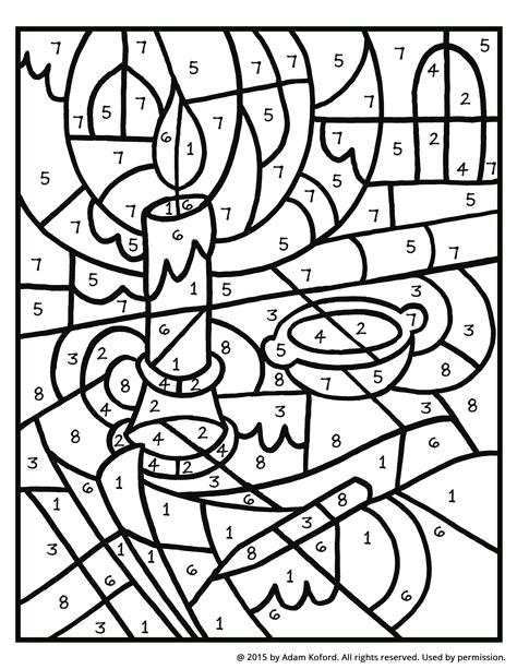 Color By Number Coloring Pages Color By Number Coloring Pages To