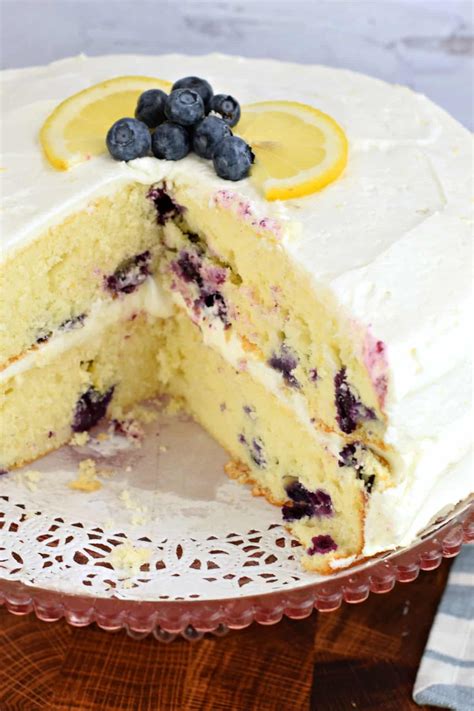 Lemon Blueberry Cake Recipe Shugary Sweets