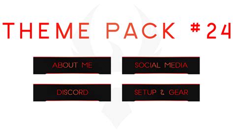 Twitch Panel Theme Pack 24complete Album Here Behance