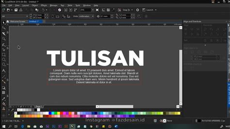Untuk menyimpan hasil desain di coreldraw dapat kita mulai dengan cara penyimpannya dengan menggunakan menu file kemudian klik pada save atau save as. Cara membuat tulisan di Coreldraw menggunakan text tools ...