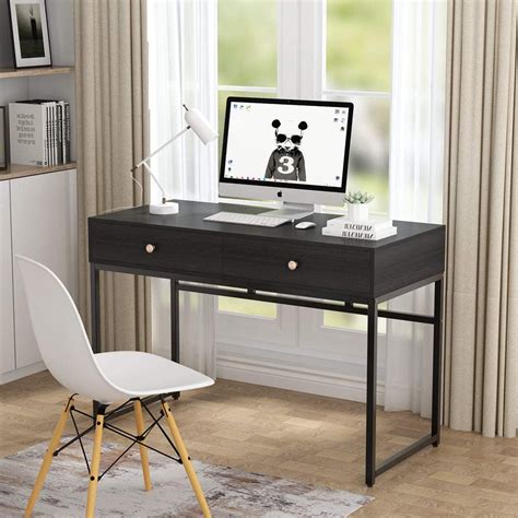 Tribesigns Computer Desk Modern Simple 47 Inch Home Office Desk Study