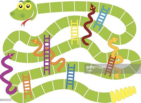 Chutes And Ladders Template For A Board Game Patricia Sinclairs