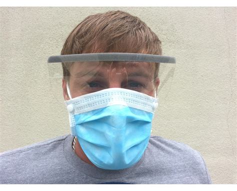 This face shield comes with a transparent visor most of the time. Face Mask with Eye Shield/Ear Loop Combo - Save at Tiger ...