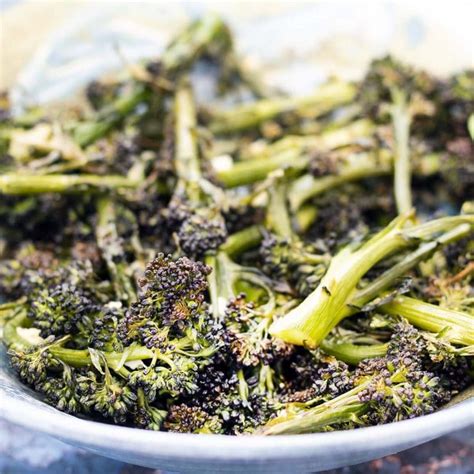 Roasted Purple Sprouting Broccoli Cook Veggielicious