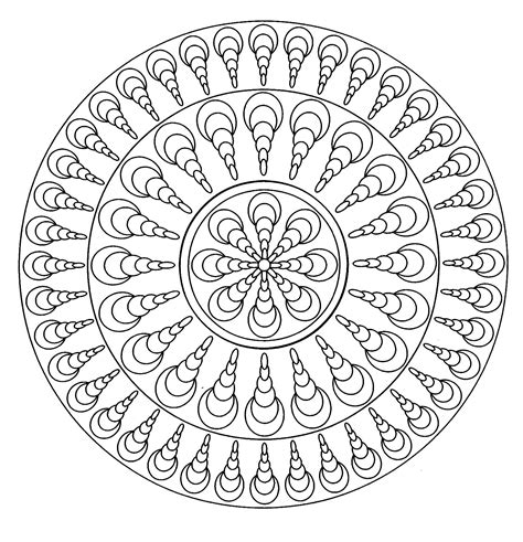 Mandala With Sweet Seashells Mandalas With Geometric Patterns