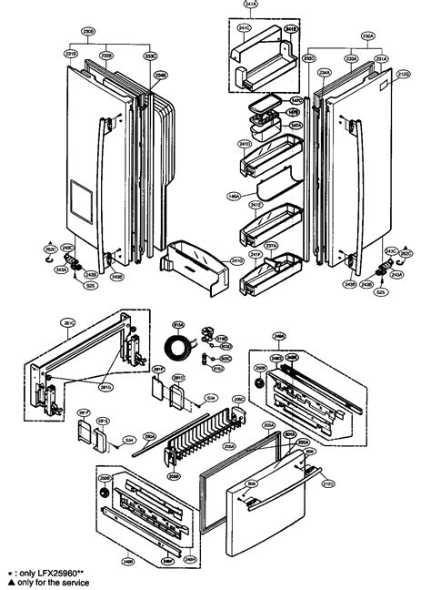 Lg Refrigerator Parts Diagram Free Wiring Diagram