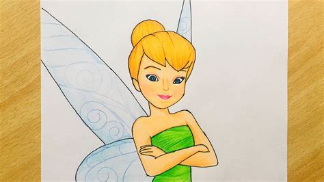 Pencil Drawing Of Tinkerbell