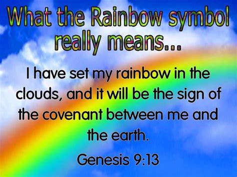 Facebook Gods Promise Rainbow Meaning Rainbow Quote