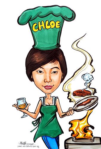 Caricature chef 171207 | www.portraitworkshop.com www.carica… | Flickr