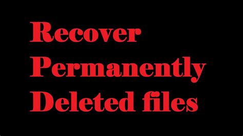 Best Way To Recover Permanently Deleted Files 2020 Pc Windows 10 Youtube
