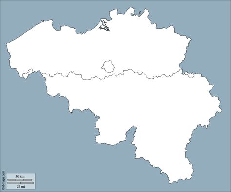 La belgique est divisée en 3 régions et en provinces (l'équivalent du département français) et compte 3 communautés linguistiques : Belgium free map, free blank map, free outline map, free ...