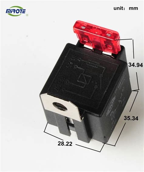 Heavy Duty 40 Amp Relay 4 Pin With Fuse And Socket Harness 30a Relay