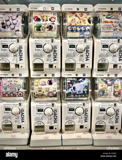 Japanese Gacha Toy Vending Machines Stock Photo Alamy