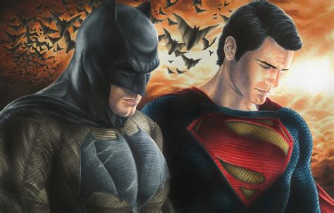 Обои Batman Dark Knight Superman Dc Comics Henry Cavill Man Of