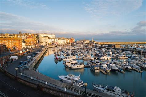 Ramsgate Royal Harbour In Late Afternoon Sunshine Editorial Stock Photo