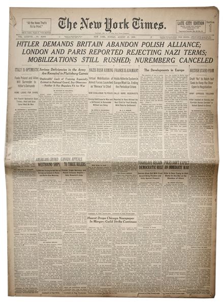 lot detail the new york times from 27 august 1939 london and paris reported rejecting