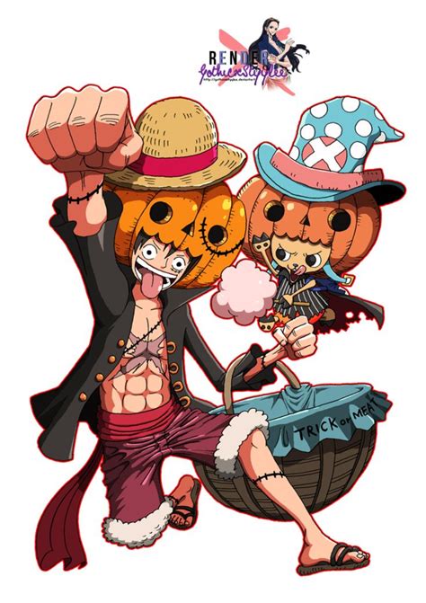 Render Luffy X Choopper Halloween By Gothicxstyylee On Deviantart