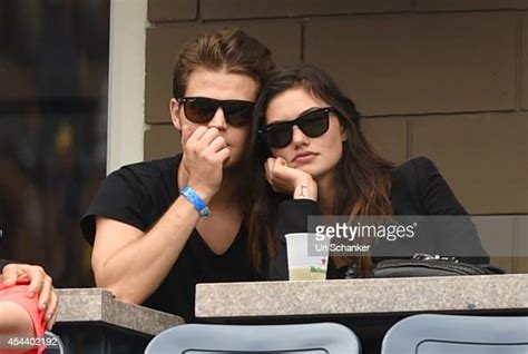 Paul Wesley And Phoebe Tonkin Attend The 2014 Us Open At Usta Billie
