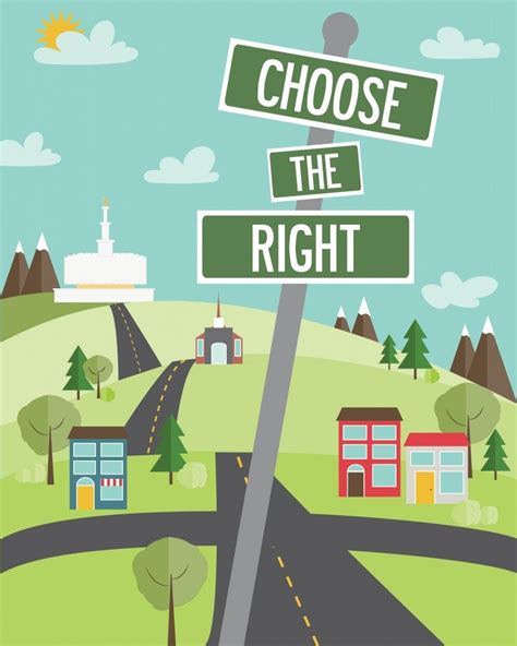 Lds Primary 2017 Choose The Rights Free Printable Posters Primary