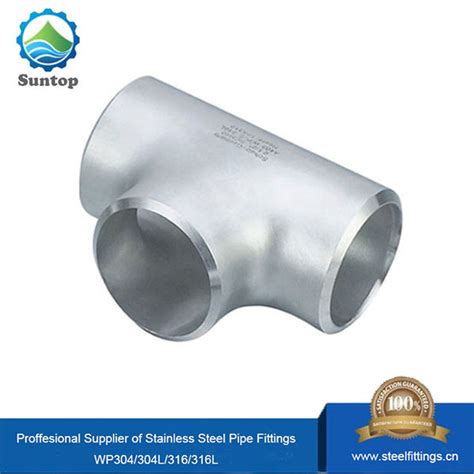 Stainless Steel 304316 Butt Weld Pipe Fittings Straight Tee Dn10 Dn800