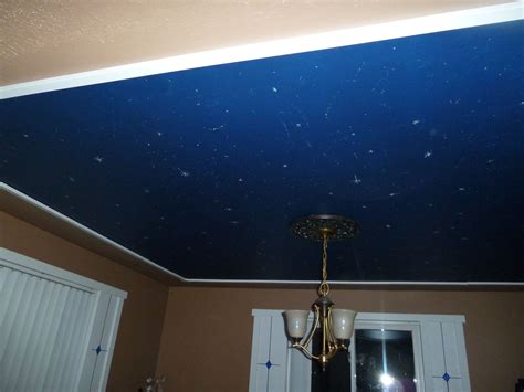 Paint The Ceiling Midnight Blue Add Stars With Splattered Glow In The