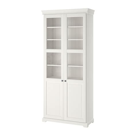 Liatorp Bookcase With Glass Doors White 96x214 Cm Ikea Eesti