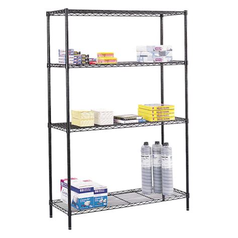 Safco's commercial wire shelving is an extra strength, welded wire construction storage shelf, measuring 48 x 24. Safco 48" x 18" Commercial Wire Shelving - Black - 5241BL ...