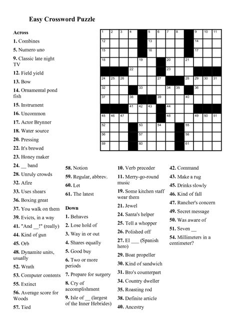 There are two types of crosswords available to print for personal use. Crosswords Archives | Tribune Content Agency - Daily Crossword Printable Version | Printable ...