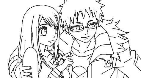Anime Couple Coloring Pages To Print At Getdrawings Free Download