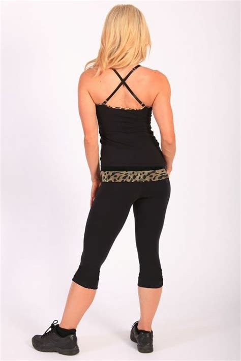 Equilibrium Activewear Capri C366 Women Exercise Clothes Gym Sportswear