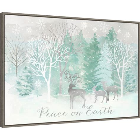 Peace On Earth Silver Landscape By Cynthia Coulter 33 In W X 23 In H