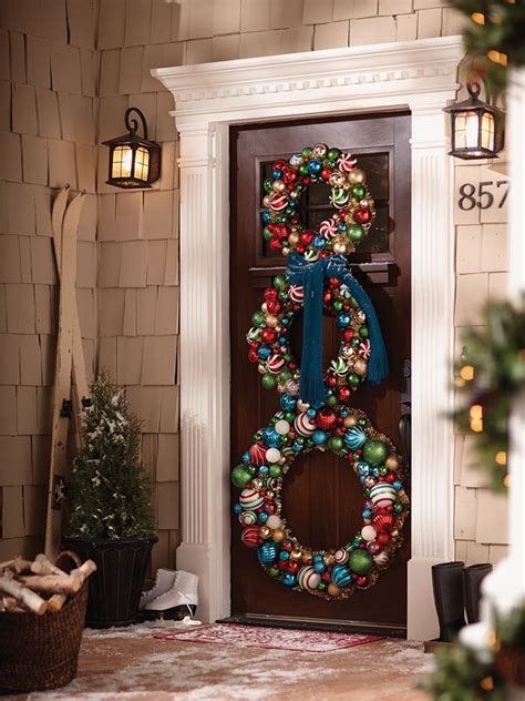 10 Pretty Christmas Door Decorations Home Design Garden