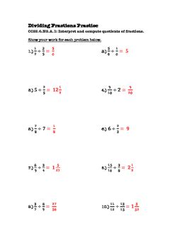 Many children will feel under pressure due to the size of the new math textbook, and by reading complex terms. 6th Grade Dividing Fractions Lesson: FOLDABLE & Homework ...