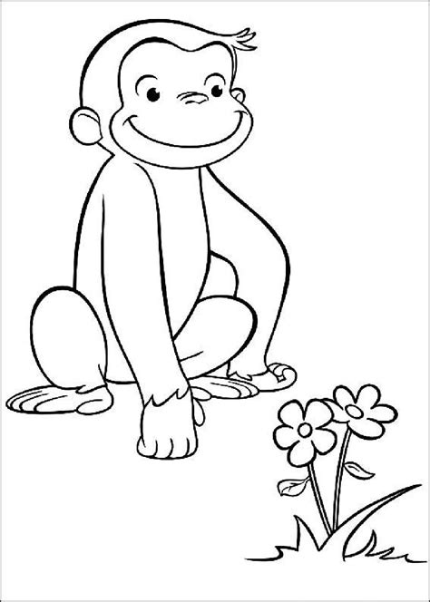 Try to color george monkey to unexpected colors! Curious George | Curious george coloring pages, Monkey ...